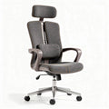 Bureaustoel met verstelbare rugleuning en armleuningen in grijs 50 x 60 x 120cm